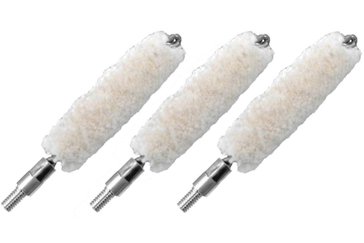 3 Pack - .54 Caliber Muzzle-Loaders Cotton Bore Swabs - 10-32 Threads - MZ4119