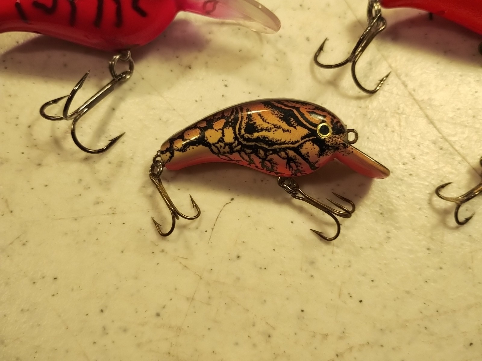 Lot of 9 Hula Popper & Crankbait Fishing Lures