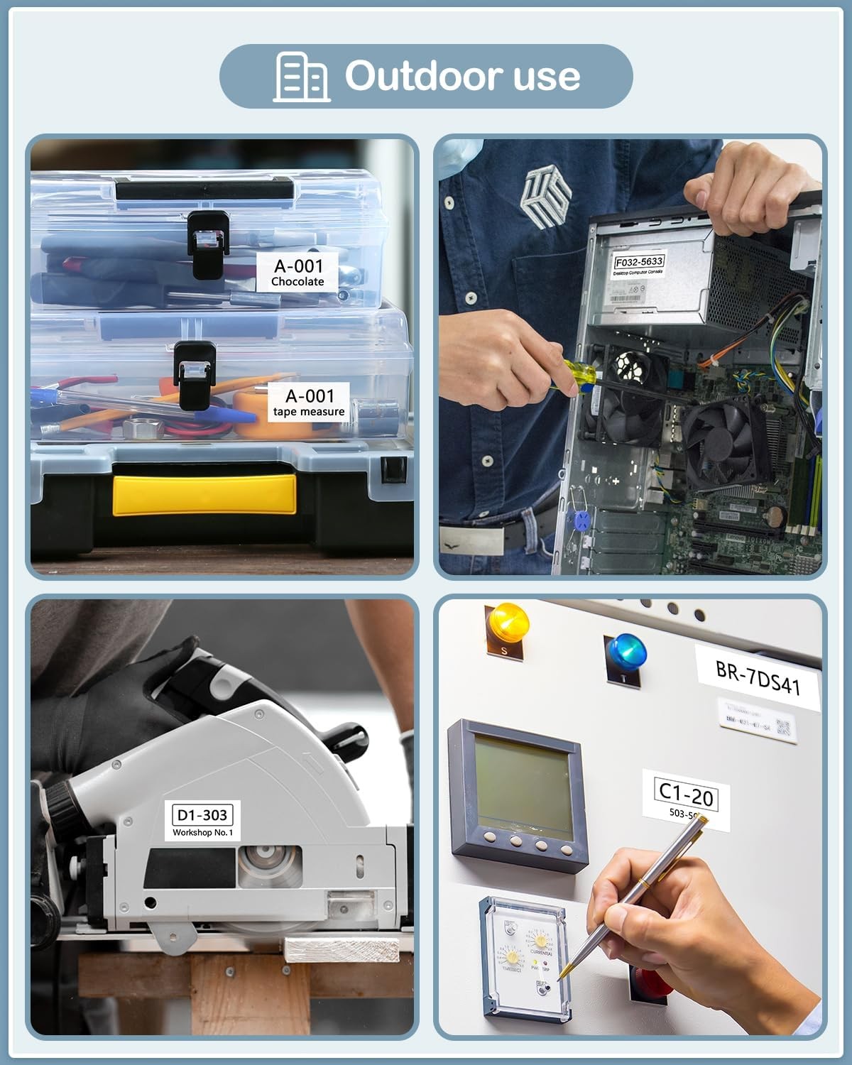 100PK 24mm TZ-251 TZe-251 White 1" Label Tape For Brother P-touch PT-P700 D610BT