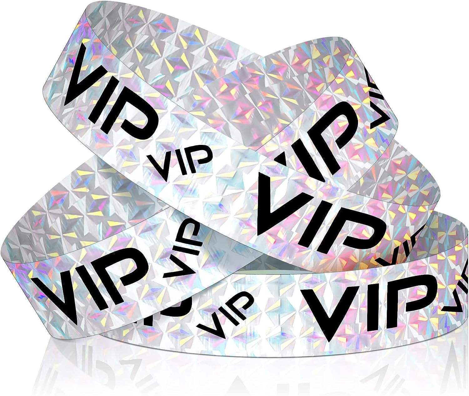 500 Pack VIP Plastic Wristbands Party Wristbands for Events VIP Custom
