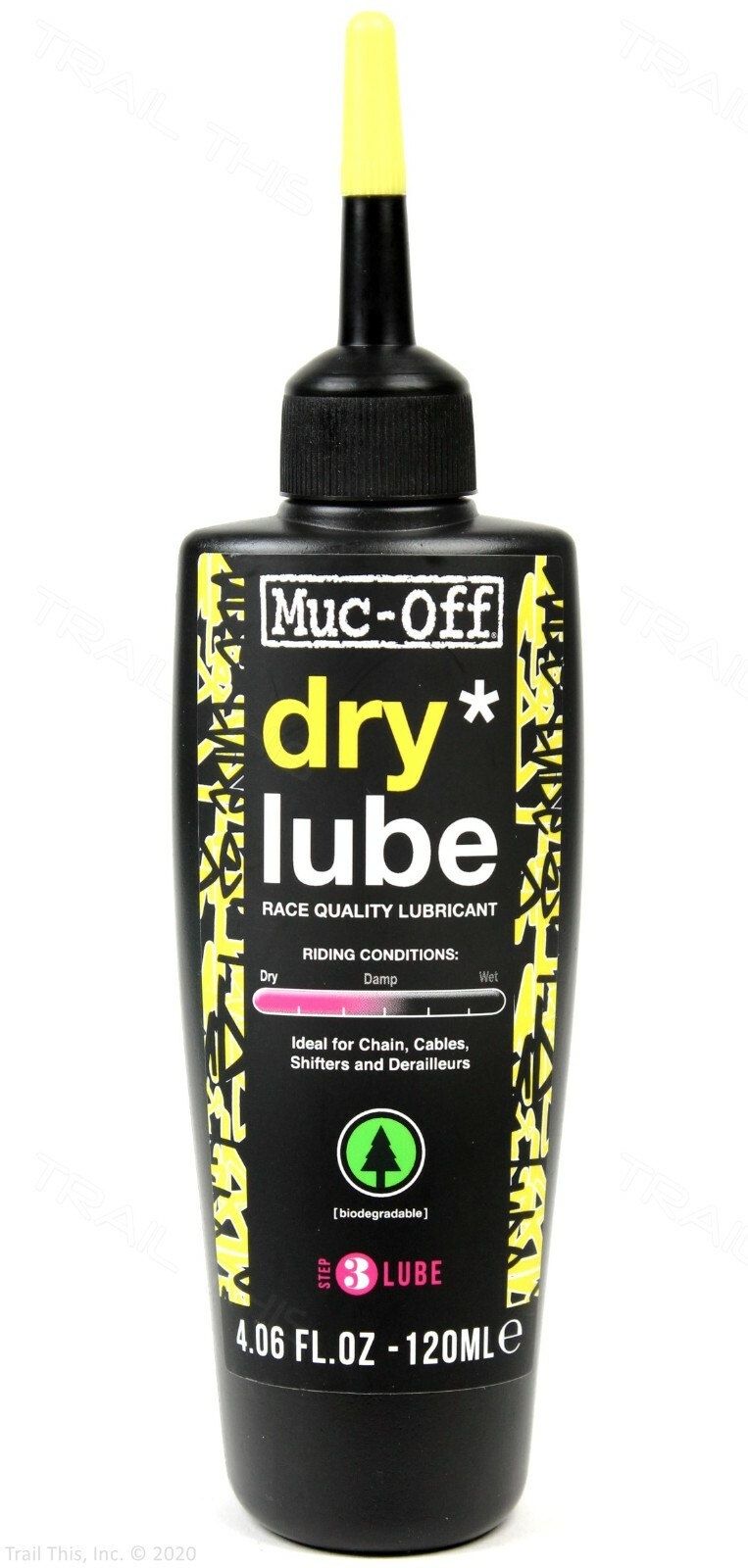 Muc-Off Dry 120ml Bicycle Chain Lube Bottle Road/MTB/CX Biodegradable 4oz