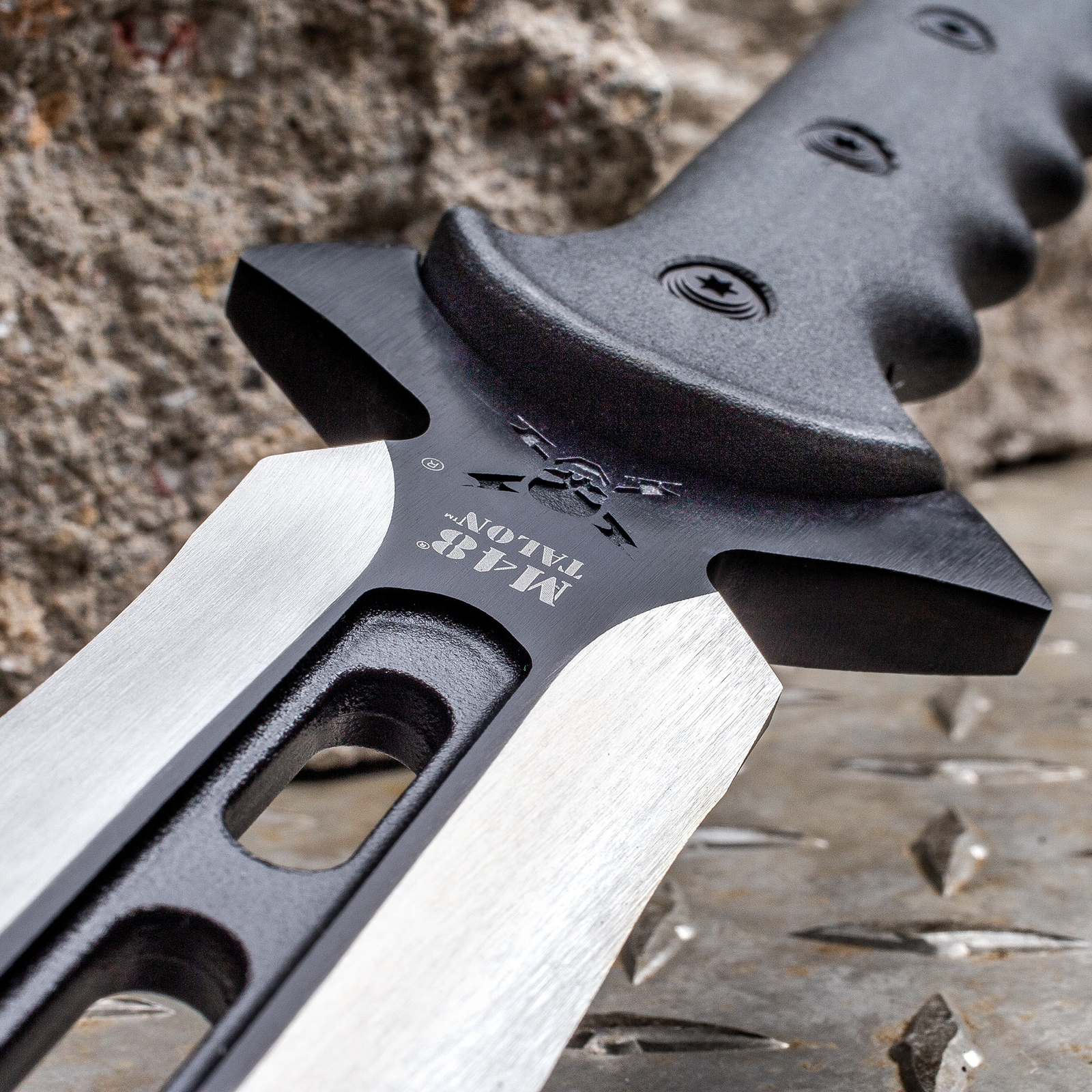 M48 Survival Hunting Spear Fixed Blade Knife with Sheath