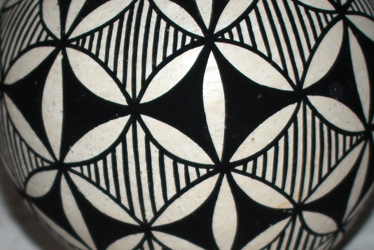 BECKY PASQUALE Acoma, NM Seed Pot NATIVE AMERICAN 3.25"H Signed