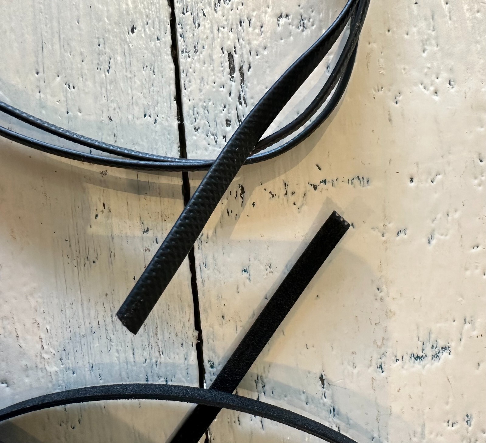 GST FOOTBALL LACING 1 Black Suede inner lace 27” 1 Black Pebbled outer lace 33