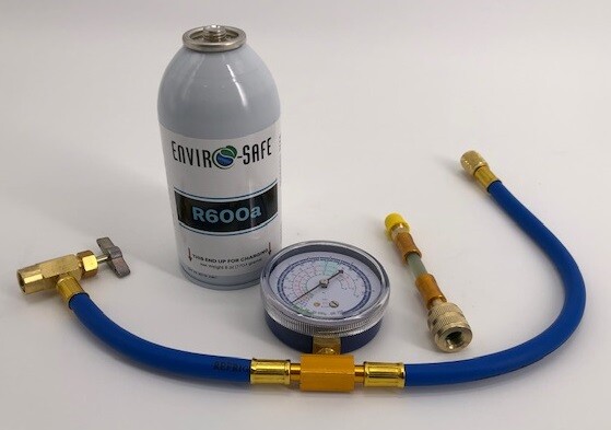 R600a Modern Refrigerant with Gauge & Proseal Mini Direct Inject Kit #8063