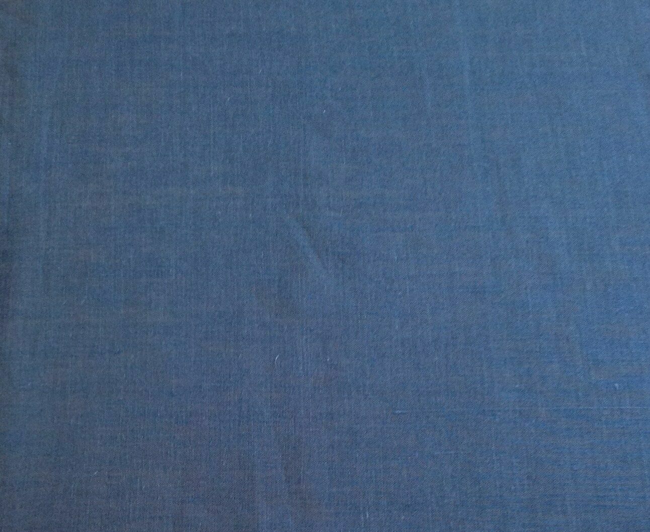 100% Linen Woven Fabric Yarn Dyed Light Indigo Blue Light to Medium Weight BTY