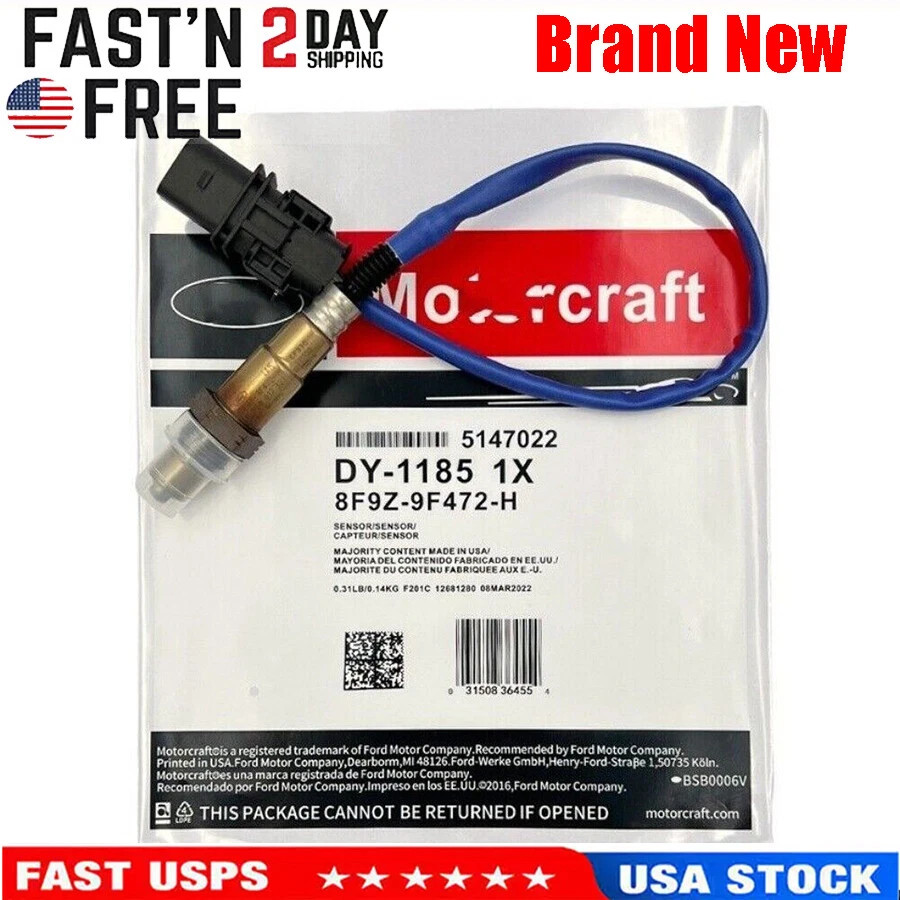 OEM Genuine Motorcraft DY1185 Oxygen Sensor 5-Wire 8F9Z-9F472-H for Ford Lincoln