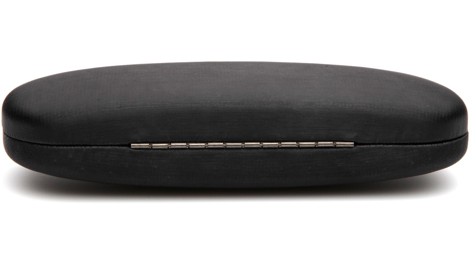 NEW Clam Shell Hard Eyeglasses PU Glasses Case Black w/Microfiber Cleaning Cloth