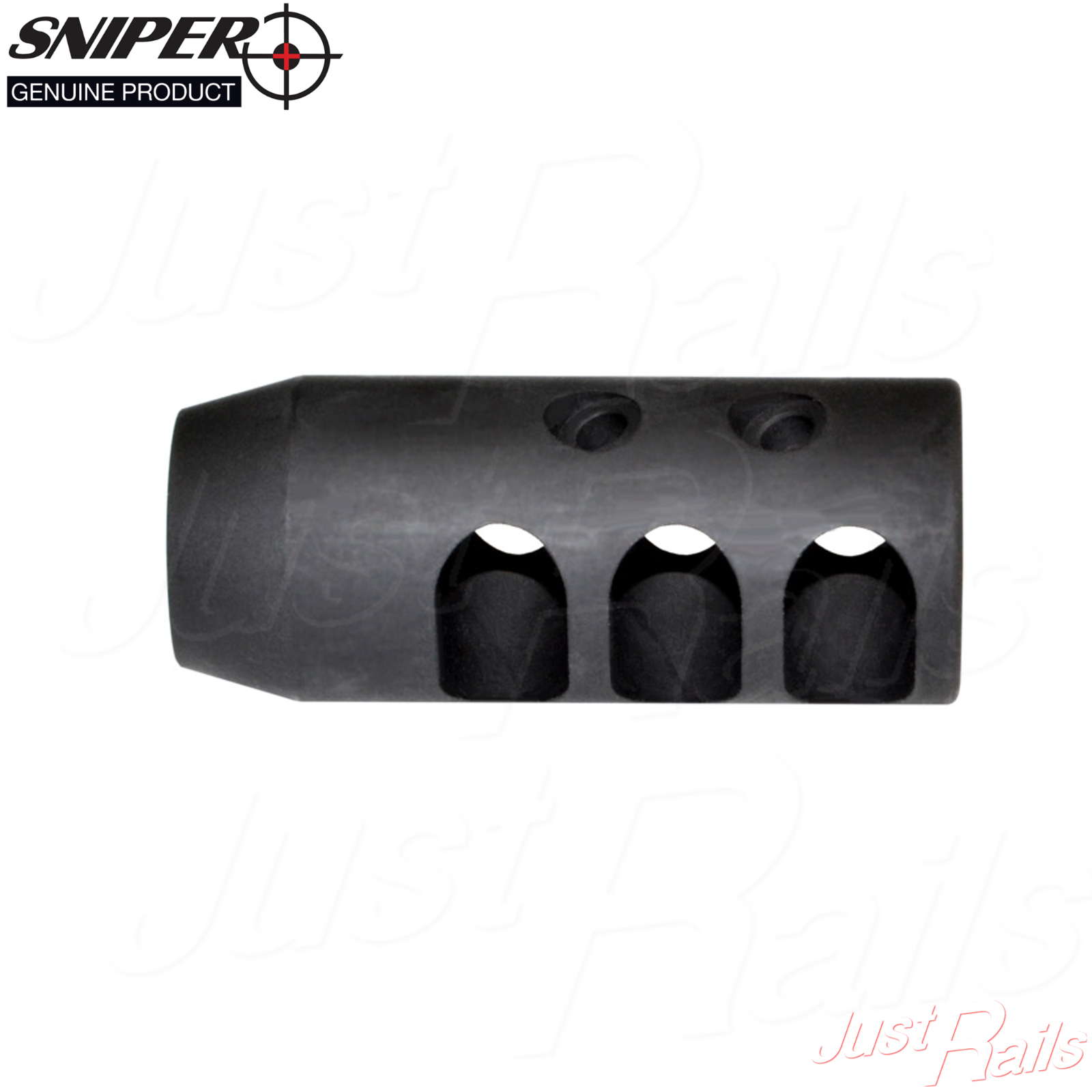 Steel Muzzle Brake .308 / 7.62 5/8"x24 Recoil Compensator Jam Nut + Crush Washer