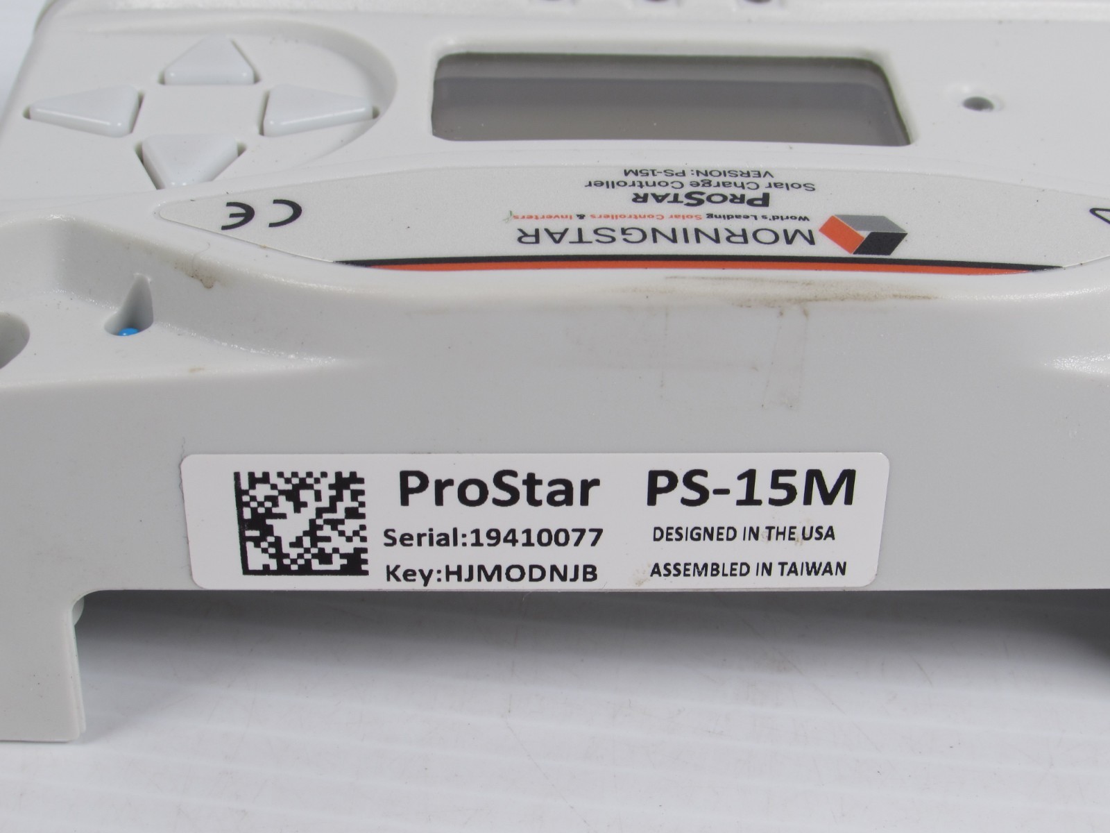 Morningstar Prostar Solar Charge Controller Panel PS 15-M Good Condition