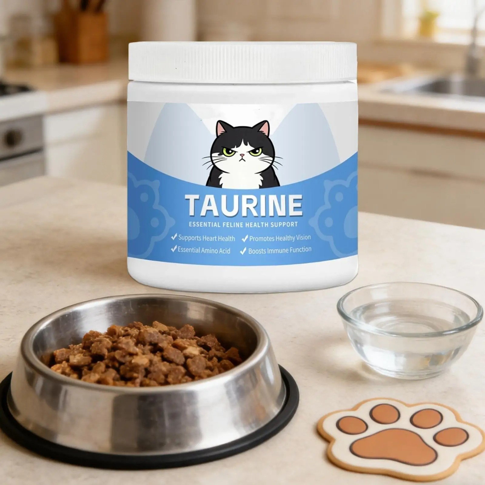 Kitty Supps Taurine for Cats, Kittysupps Taurine Supplement Immune Support