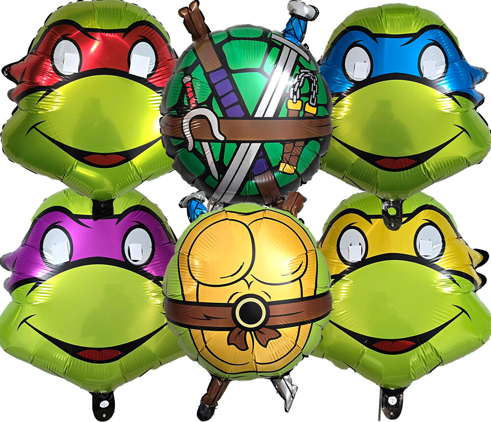 TEENAGE MUTANT NINJA TURTLES foil balloon birthday party supplies decoration
