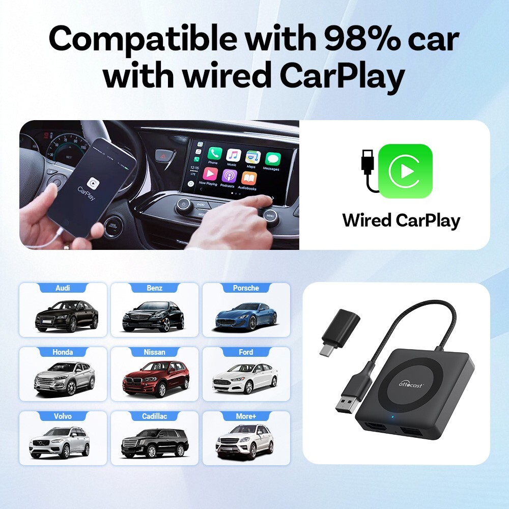 OTTOCAST Car TV Mate Pro HDMI Convertor Fire TV Stick Wireless Carplay Adapter