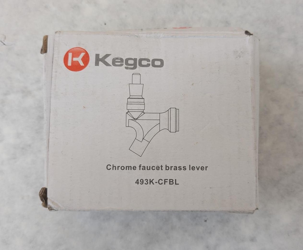 Kegco 493K-CFBL Chrome Tap Beer Faucet Brass Lever