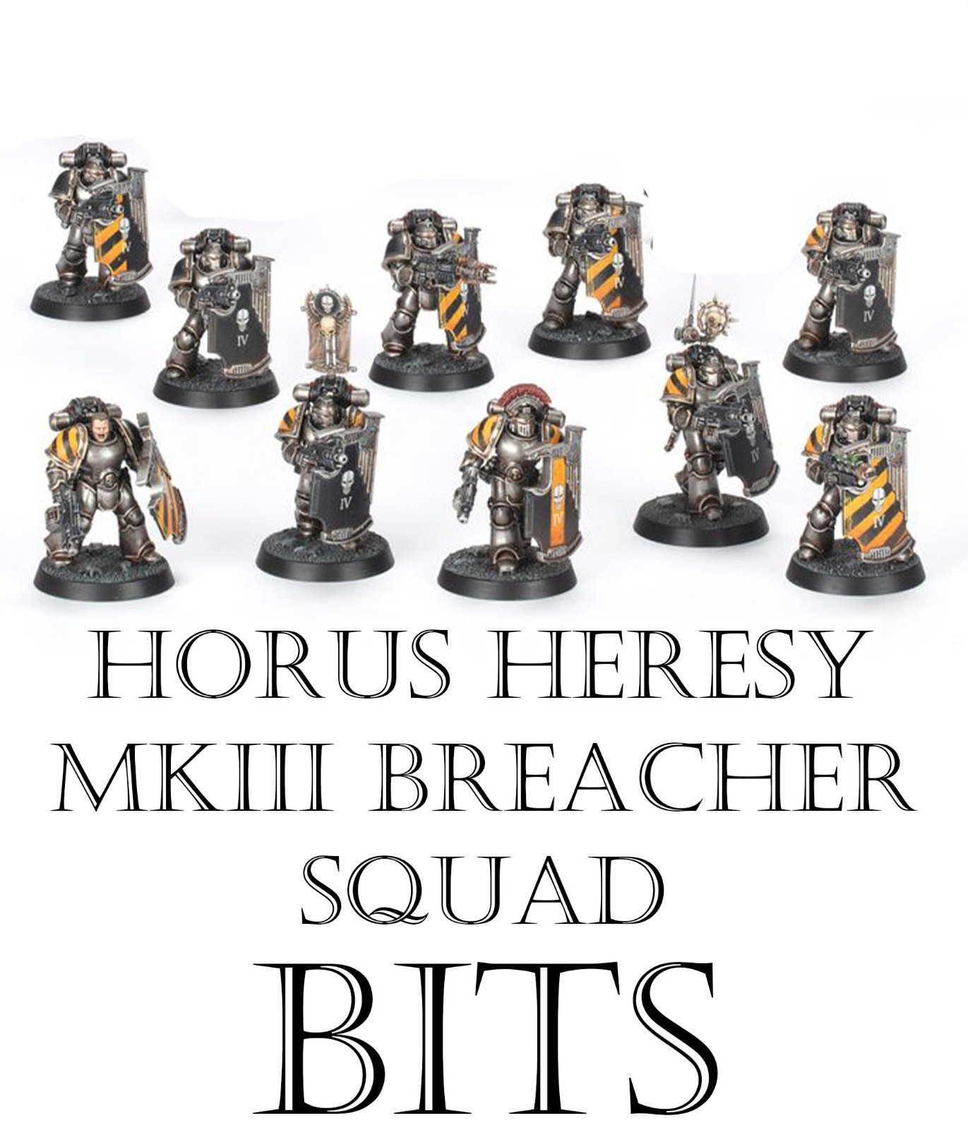 Warhammer Horus Heresy Astartes Space Marine MKIII Squad and Breacher Bits 2025