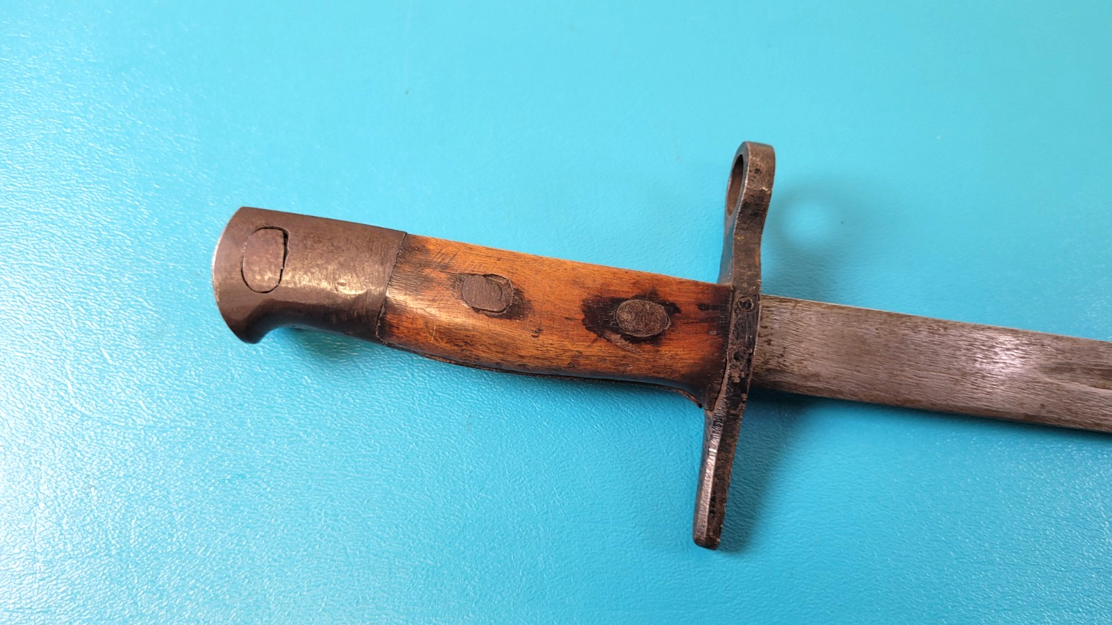 Late War WWII Japanese Type 30 Training Bayonet Pommel # 12 TR685