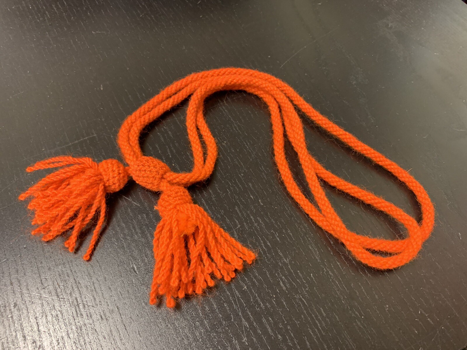 Civil War Union Army ORANGE Wool 'Dragoon' Hat Cord - NEW reproduction, A+