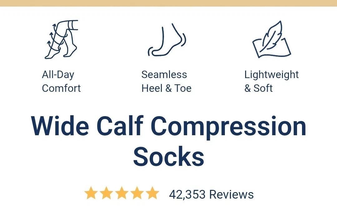 Wellow Size Medium Wide Calf Bamboo Compression Socks In Galaxy Twist