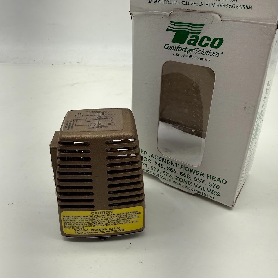 Taco Comfort Solutions Made Easy Boiler Replacement Power Head Zone Valve No Box