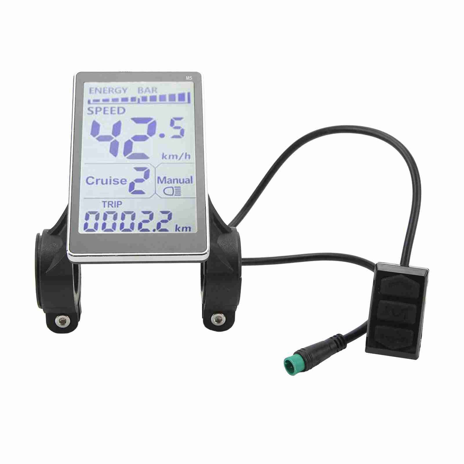 24/36/48/60V E-Bike Speedometer Electric Bike LCD Display Meter Control Panel