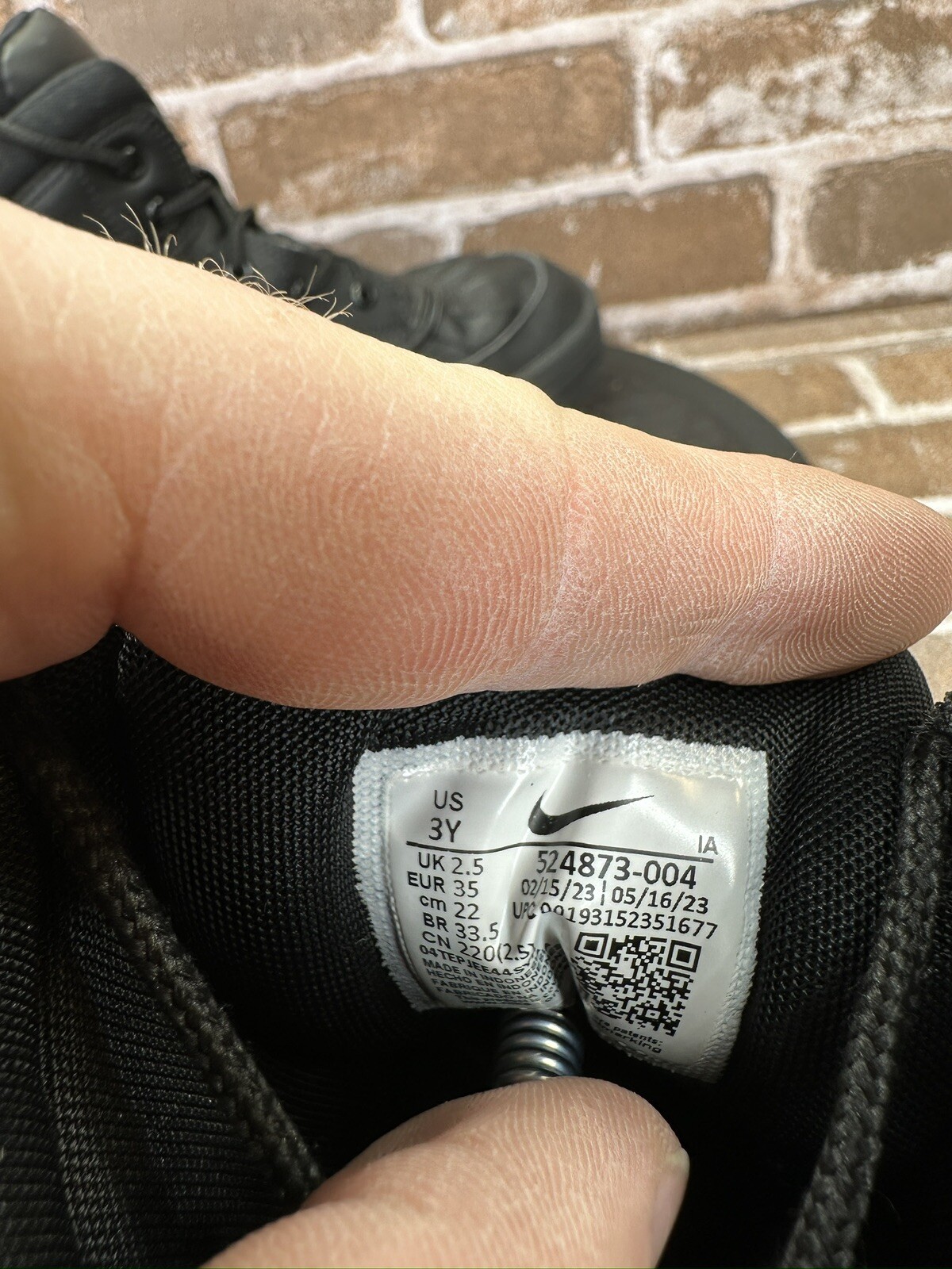 Nike Woodside 2 High AGG Black Athletic Boots 524873-004 Boys Youth Size 3Y