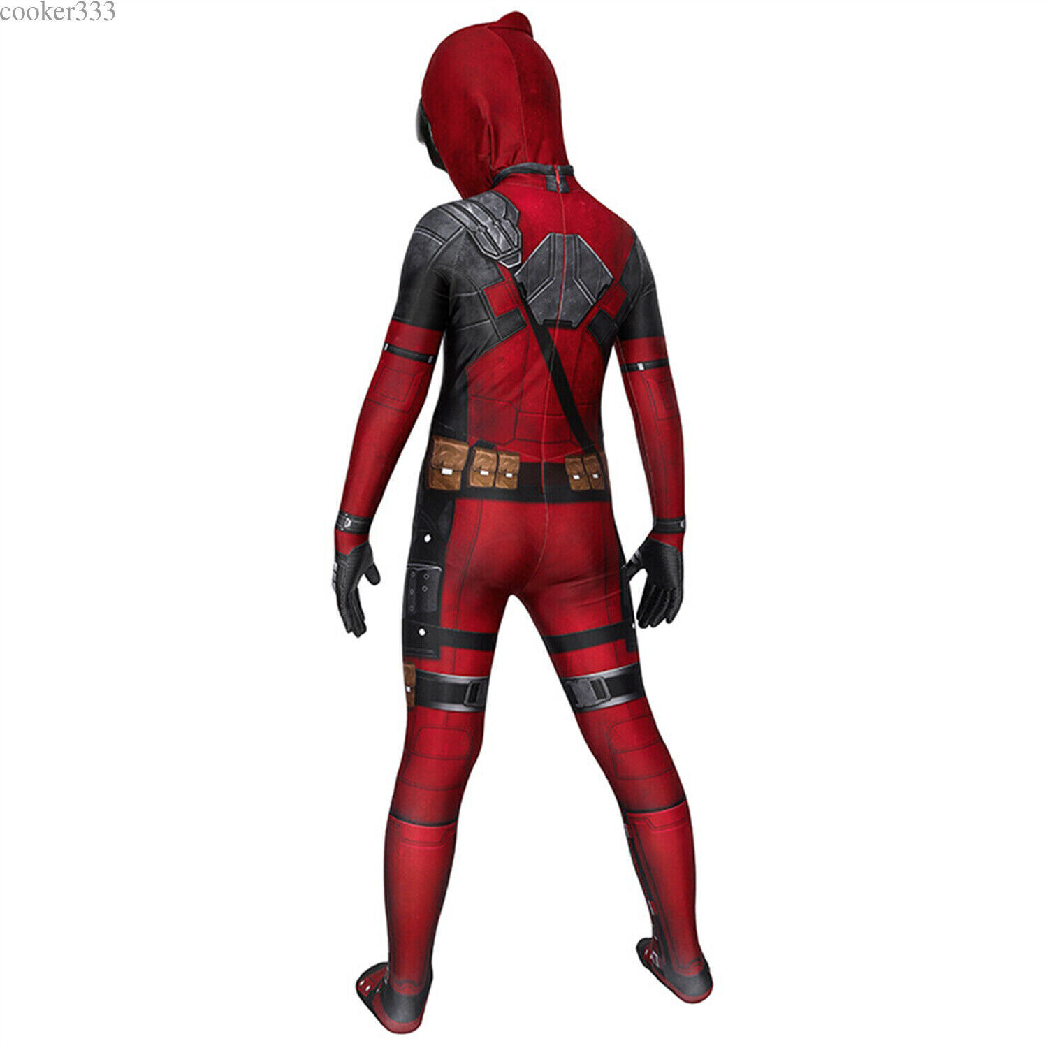 Deadpool Costume Cosplay Halloween Kids Bodysuit Boys Fancy Dress Party Red 2024
