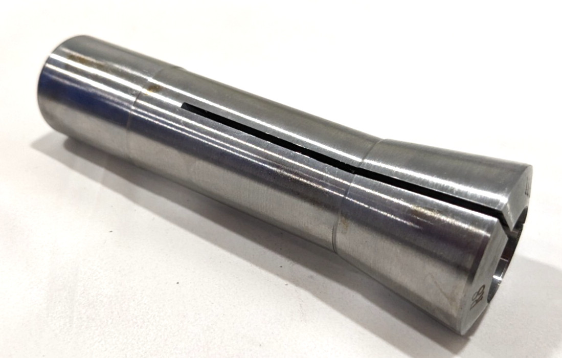 R8 Round Collet 11/16" Bore 7/16-20 Drawbar Thread Steel 231-4744