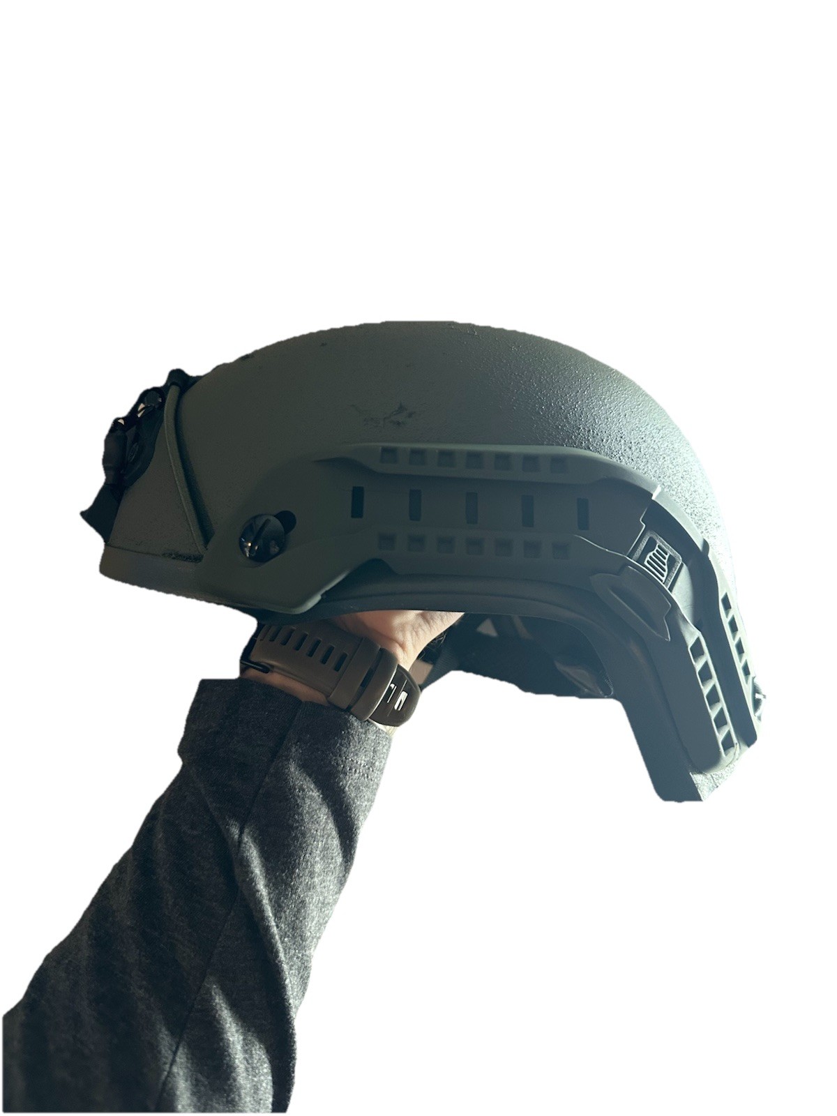 Protech Delta 4 Ach NIJ 3A Helmet L/XL High Cut Conversion With Walker Razors