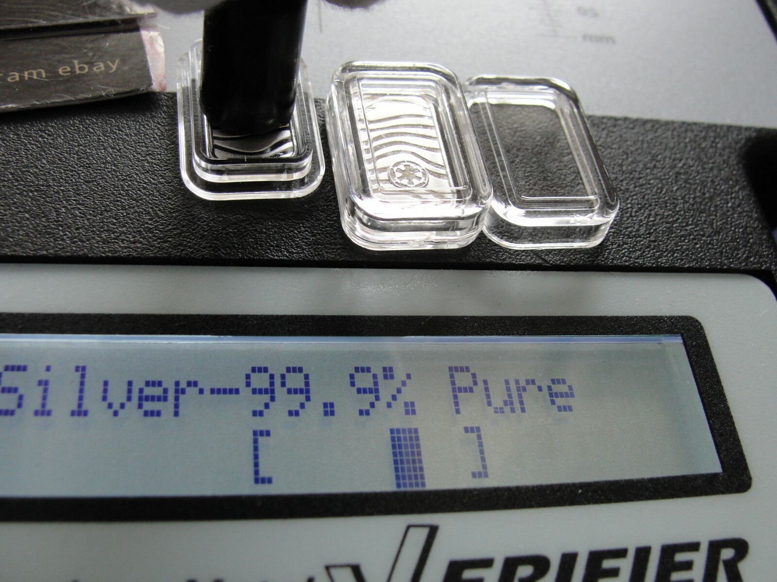 One - 1 gram .999 Pure Silver Mini "Beskar Bar" Star Wars Mandalorian in Capsule