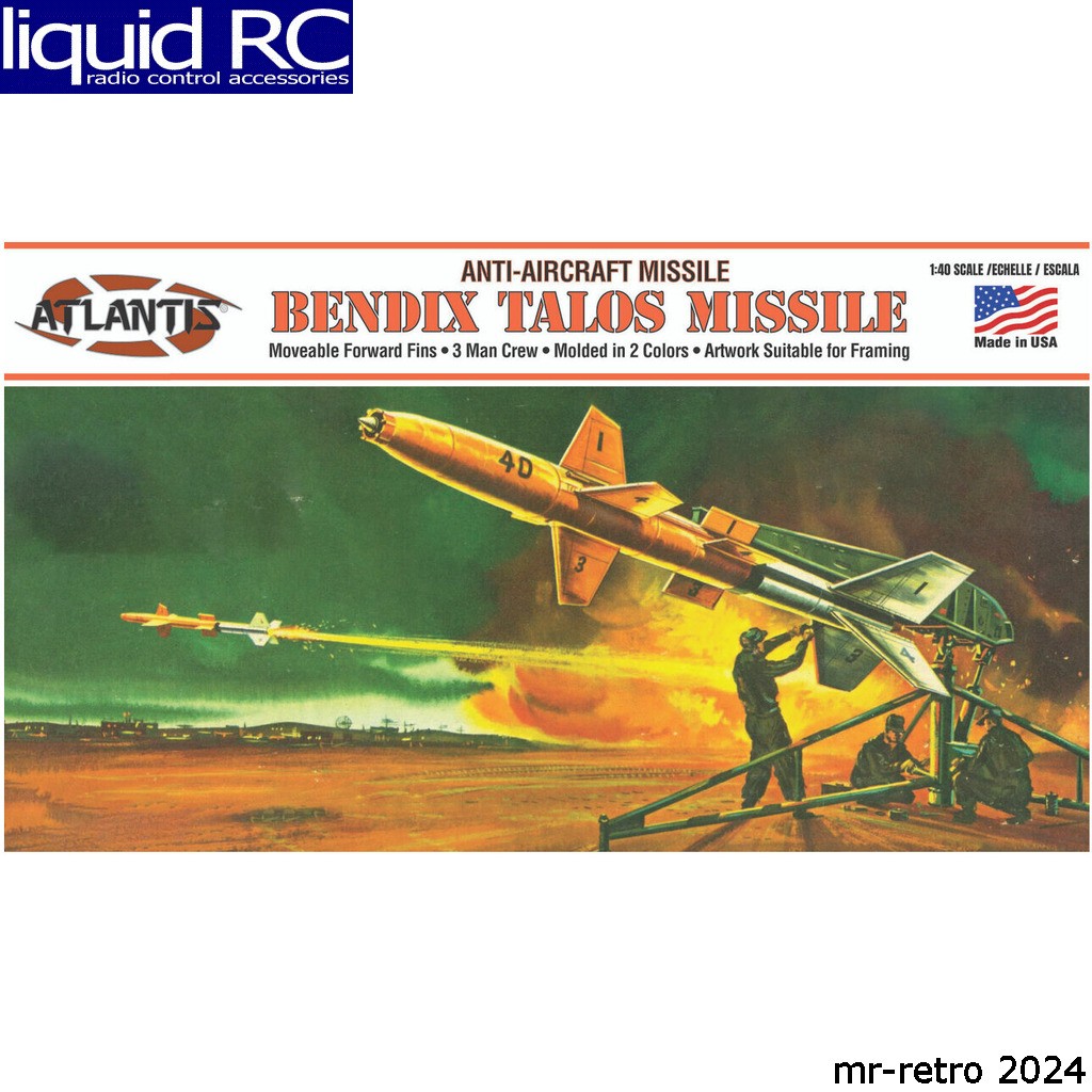 Atlantis Models H1808 1/40 US NAVY Bendix Talos Anti-Aircraft Missile Plastic