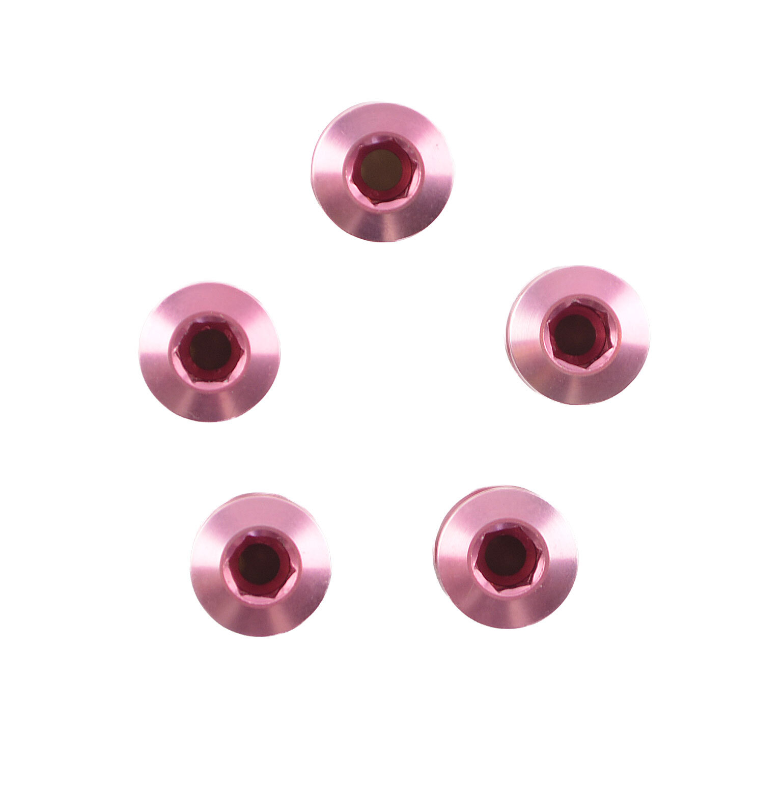 OMNI Racer WORLDS LIGHTEST Crankset Chainring Bolts Fits Shimano, Sram, BMX PINK