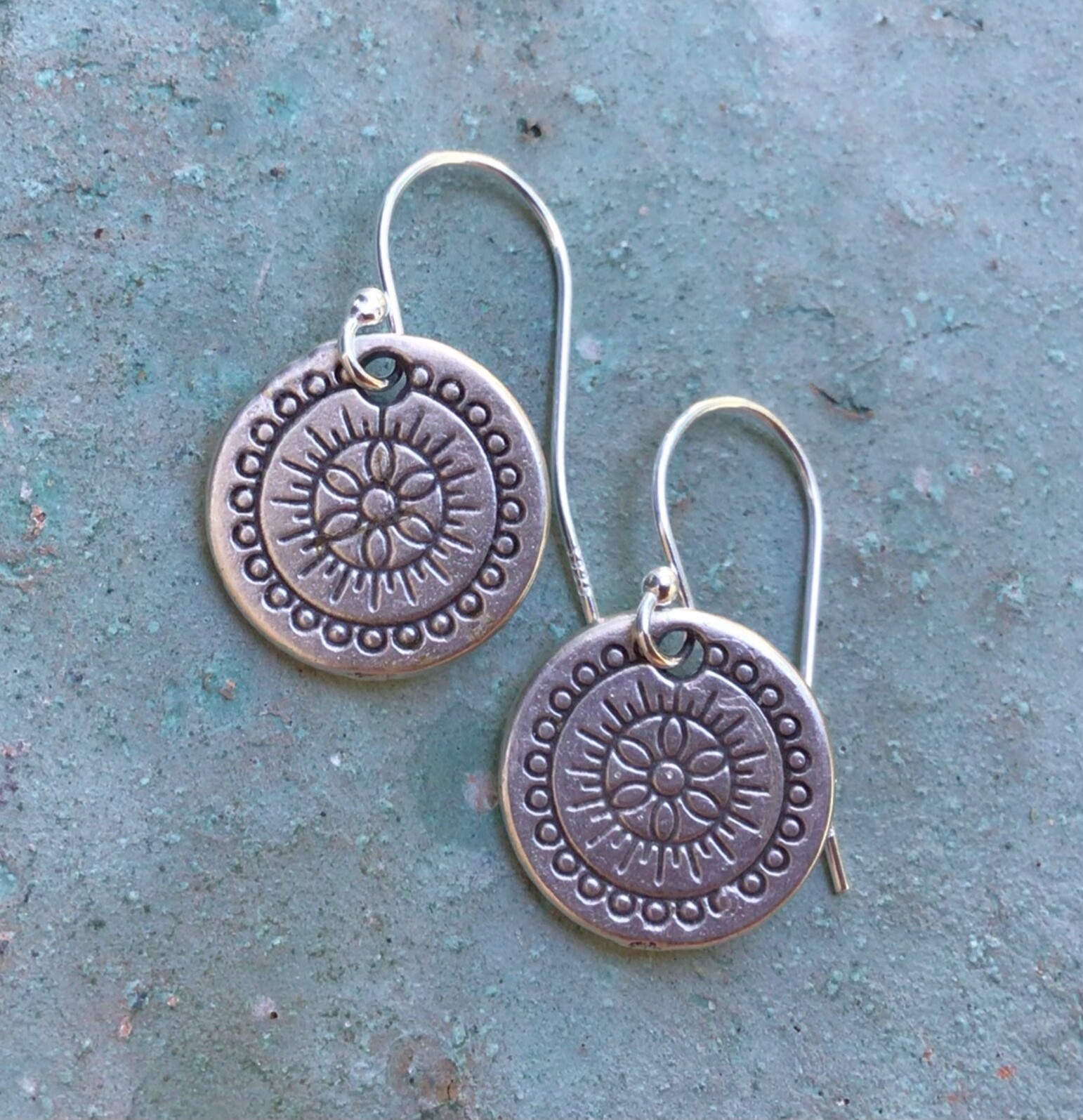 New Sterling Silver Handcrafted Sundance Charm Artisan Jewelry Earrings