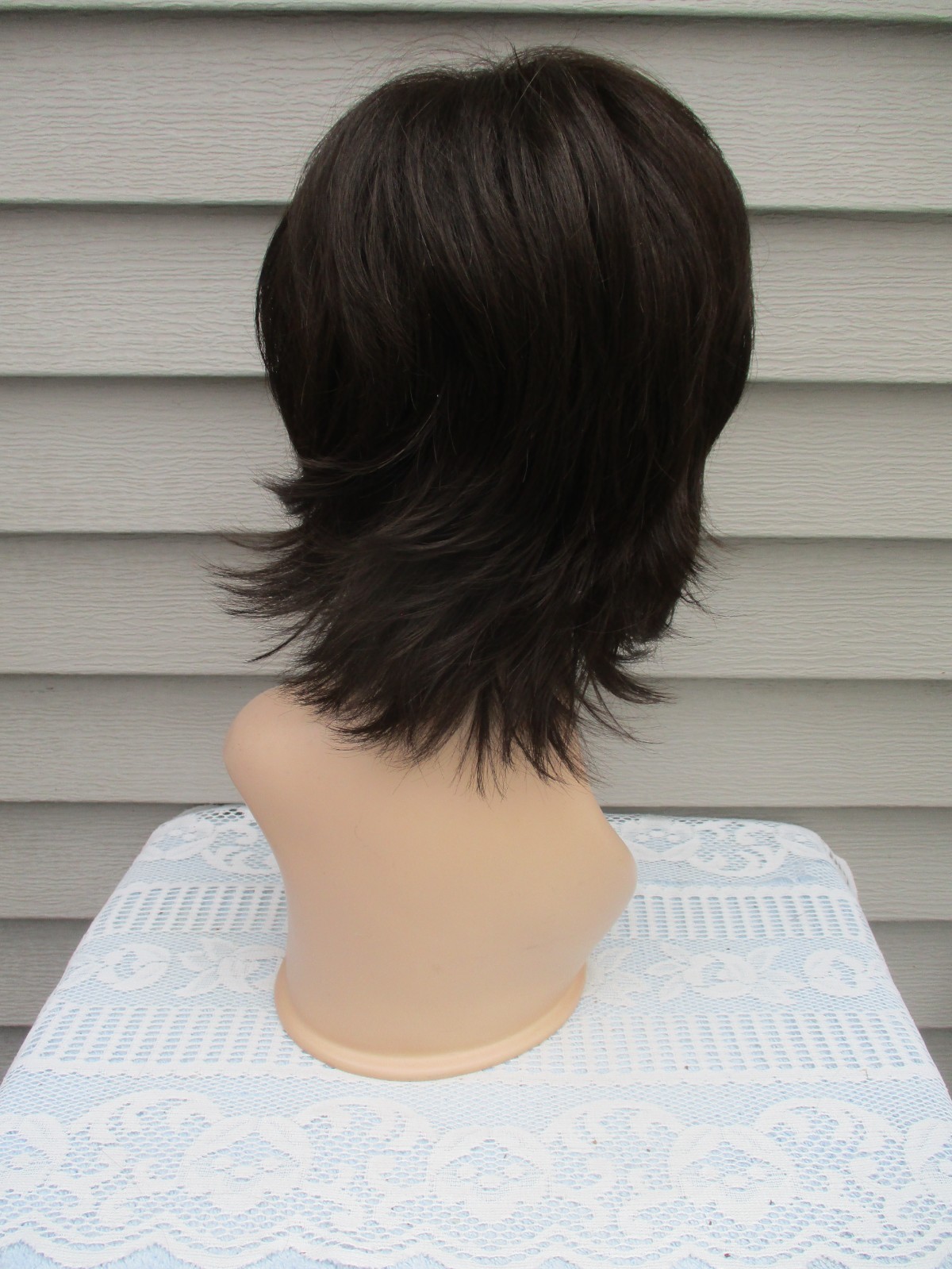 Noriko Wig STORM Color CAPPUCINO Dark Brown Layered Style