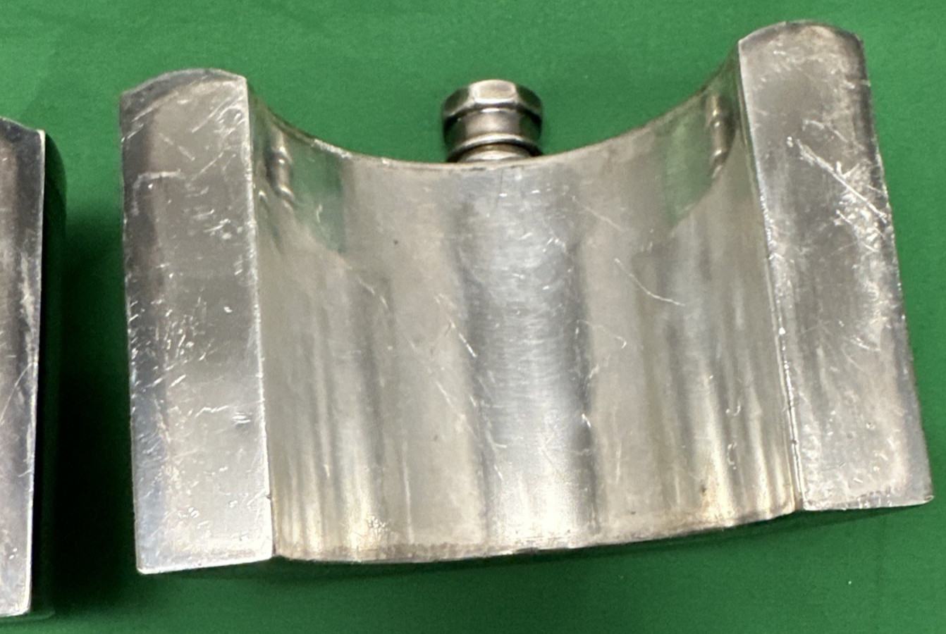 2-Pc Set Silverplated HALF CIRCLE FLASK SET Apollo EPBM 4961 Made in USA