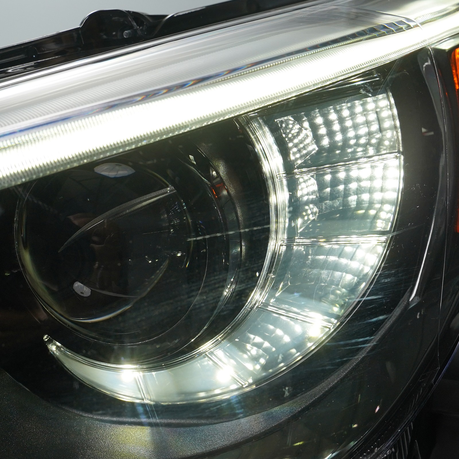 JDM Upgrade LED Headlights For 2014-2022 Infiniti Q50 Black w/o AFS Left+Right