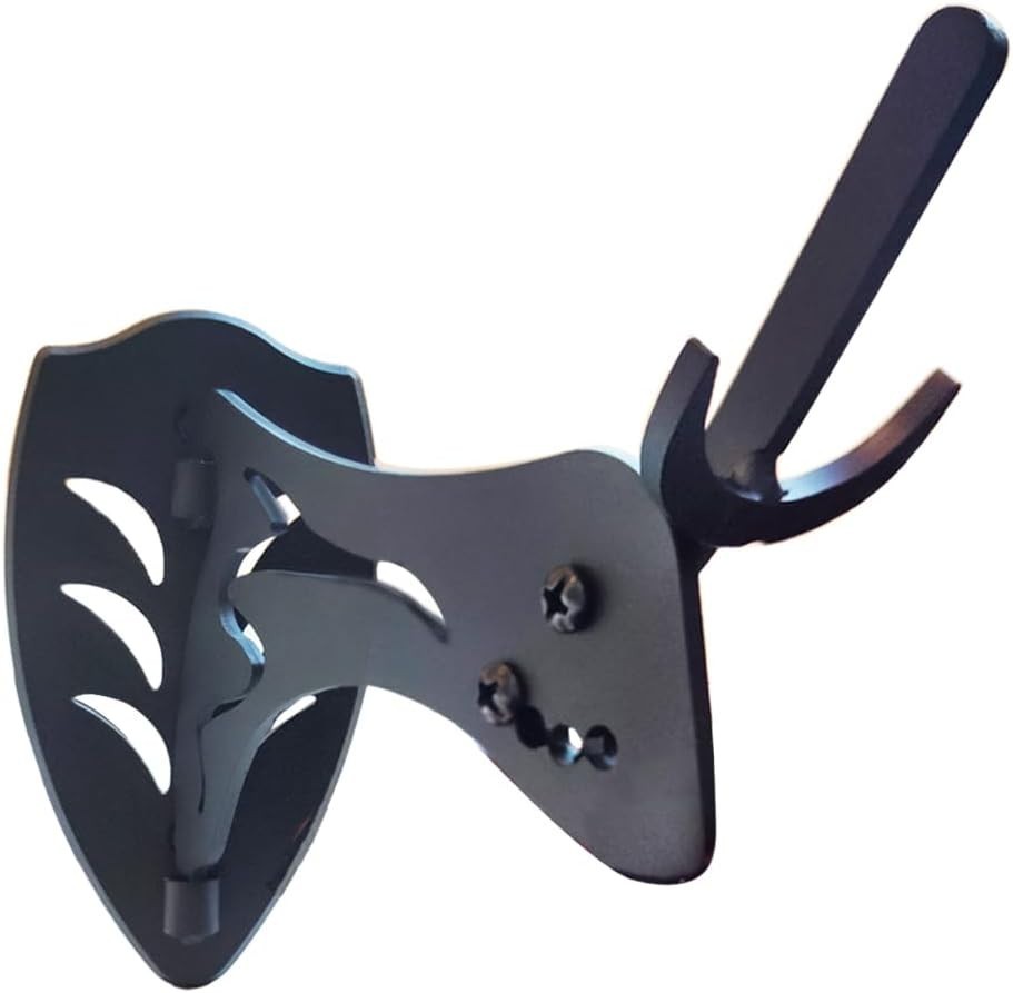 Dorighary European Deer Skull Hanger Little Trophy Mount Kit for Taxidermy Black