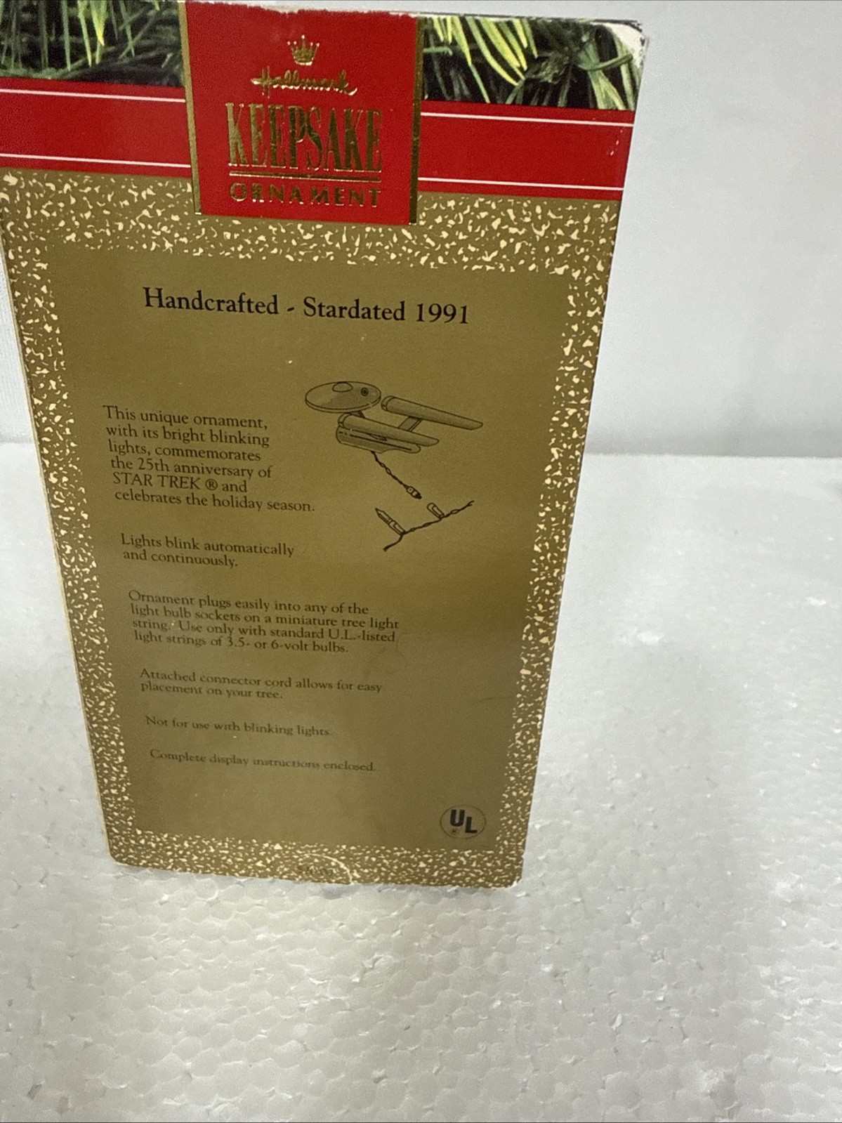 Hallmark QLX719-9 Keepsake 25th Anniversary Ornament Starship Enterprise