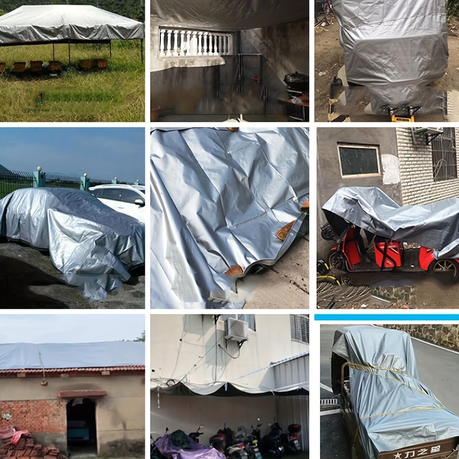 Double-Sided Canopy Cover (3×5m) - Camping, BBQ Area & Outdoor Equipment Shield