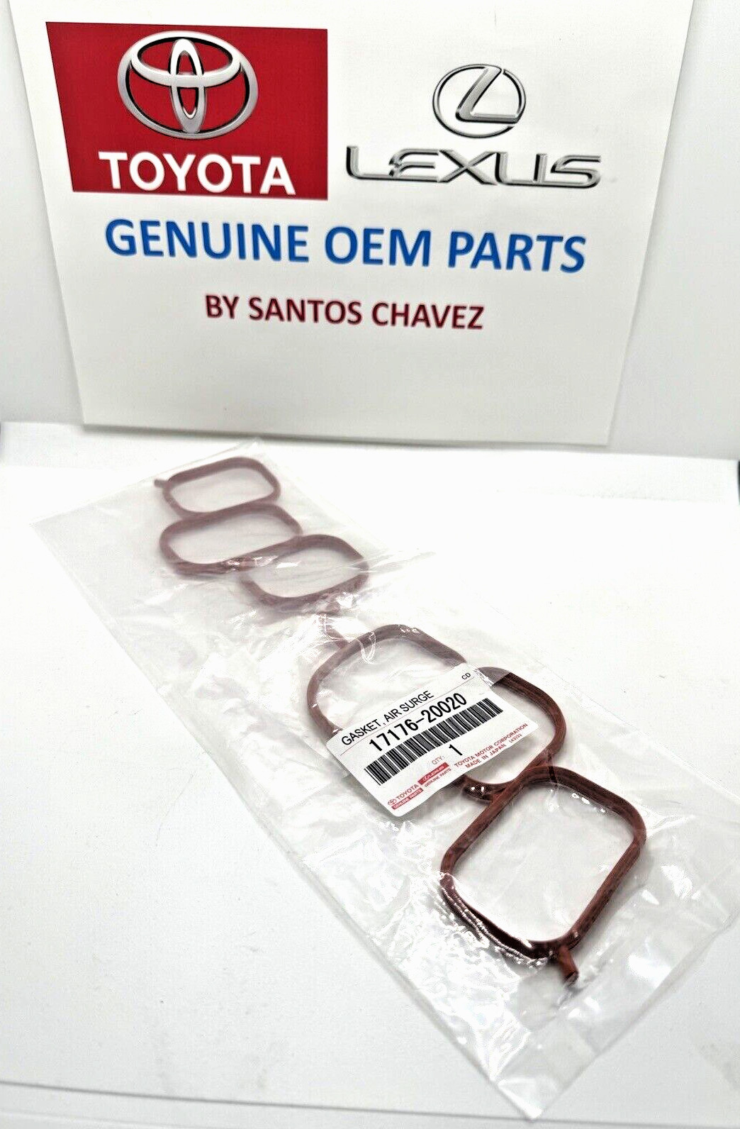 2004-2010 Toyota INTAKE MANIFOLD PLENUM GASKET GENUINE OEM PART 17176-20020