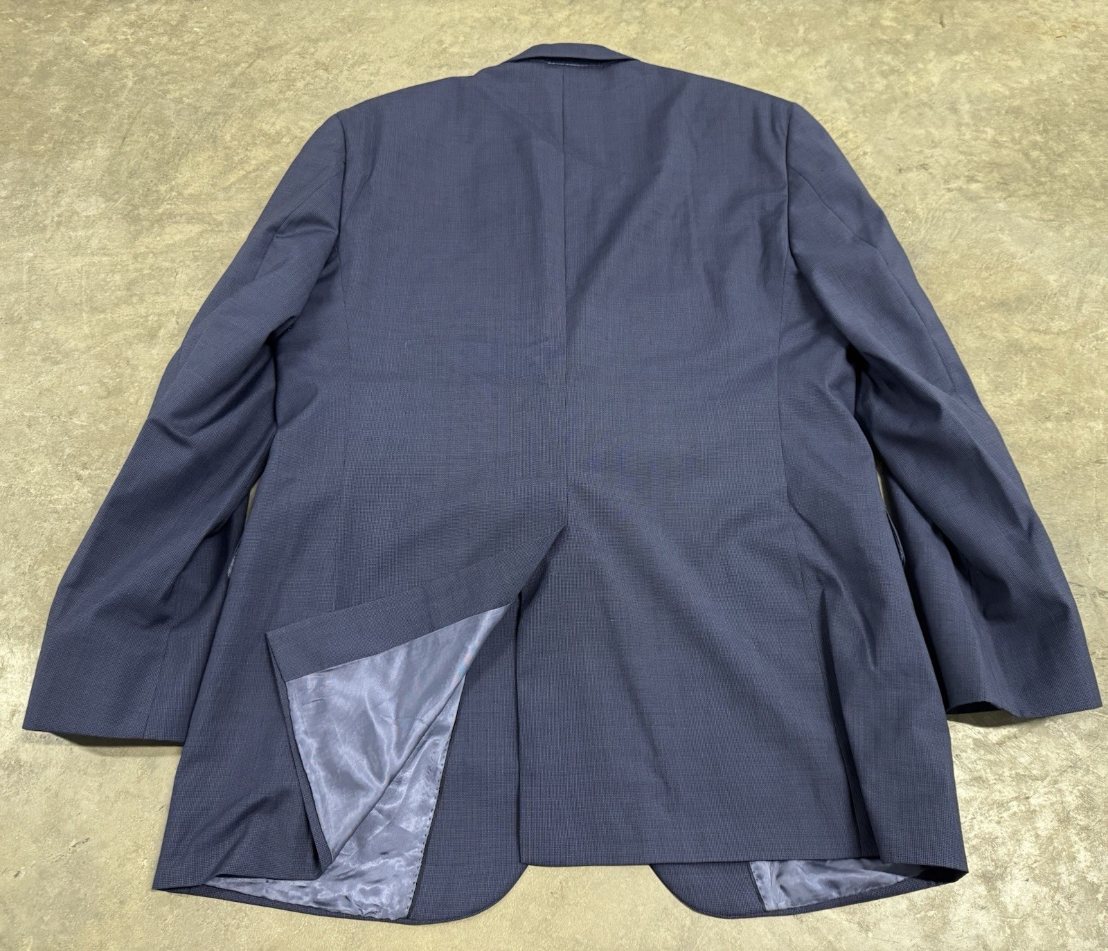 Brooks Brothers Blazer Jacket Mens 44L Blue Hopsack Tollegno Italy Wool Madison