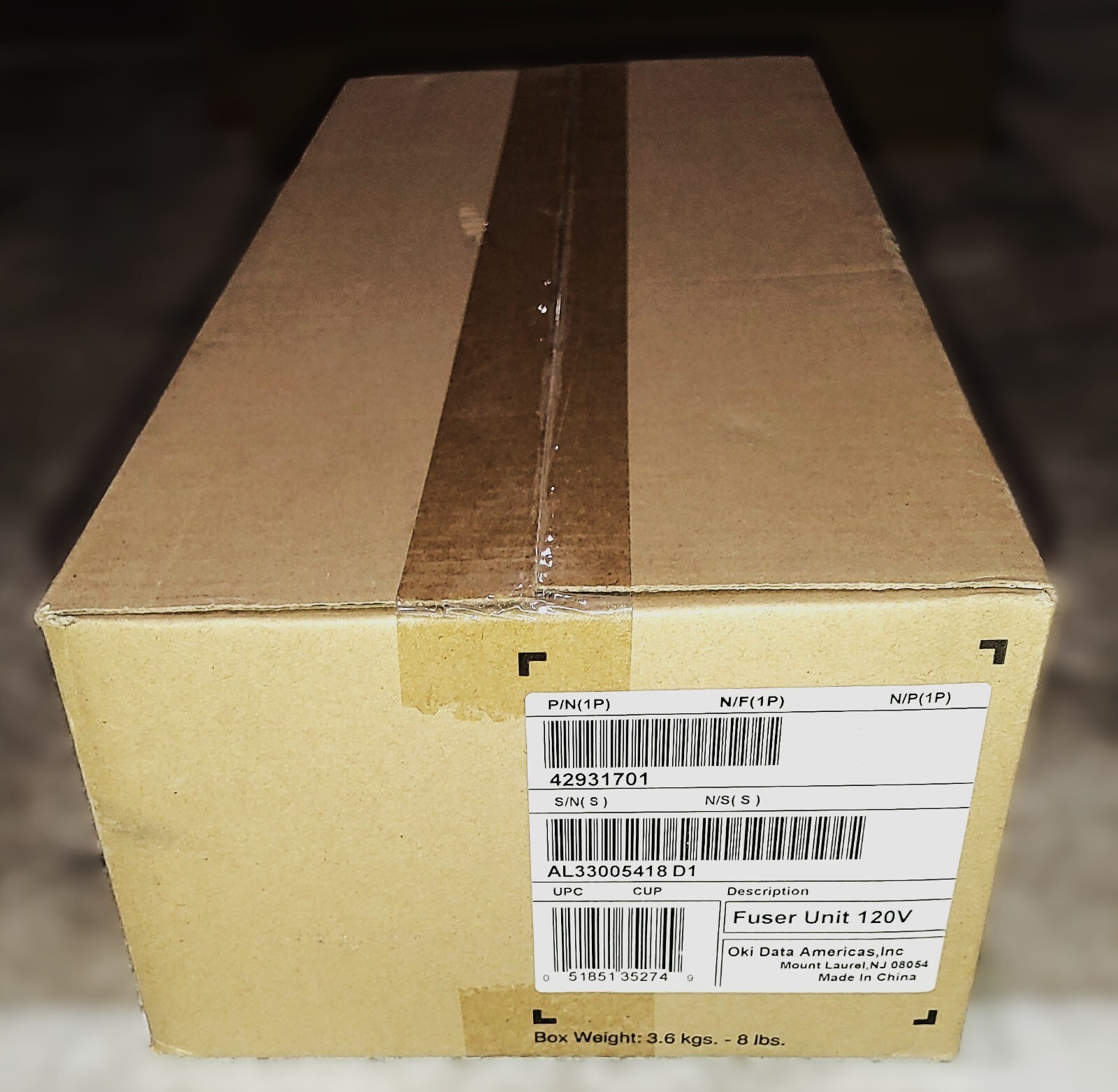 Genuine Okidata 42931701 Fuser Unit C9600/9650/9800