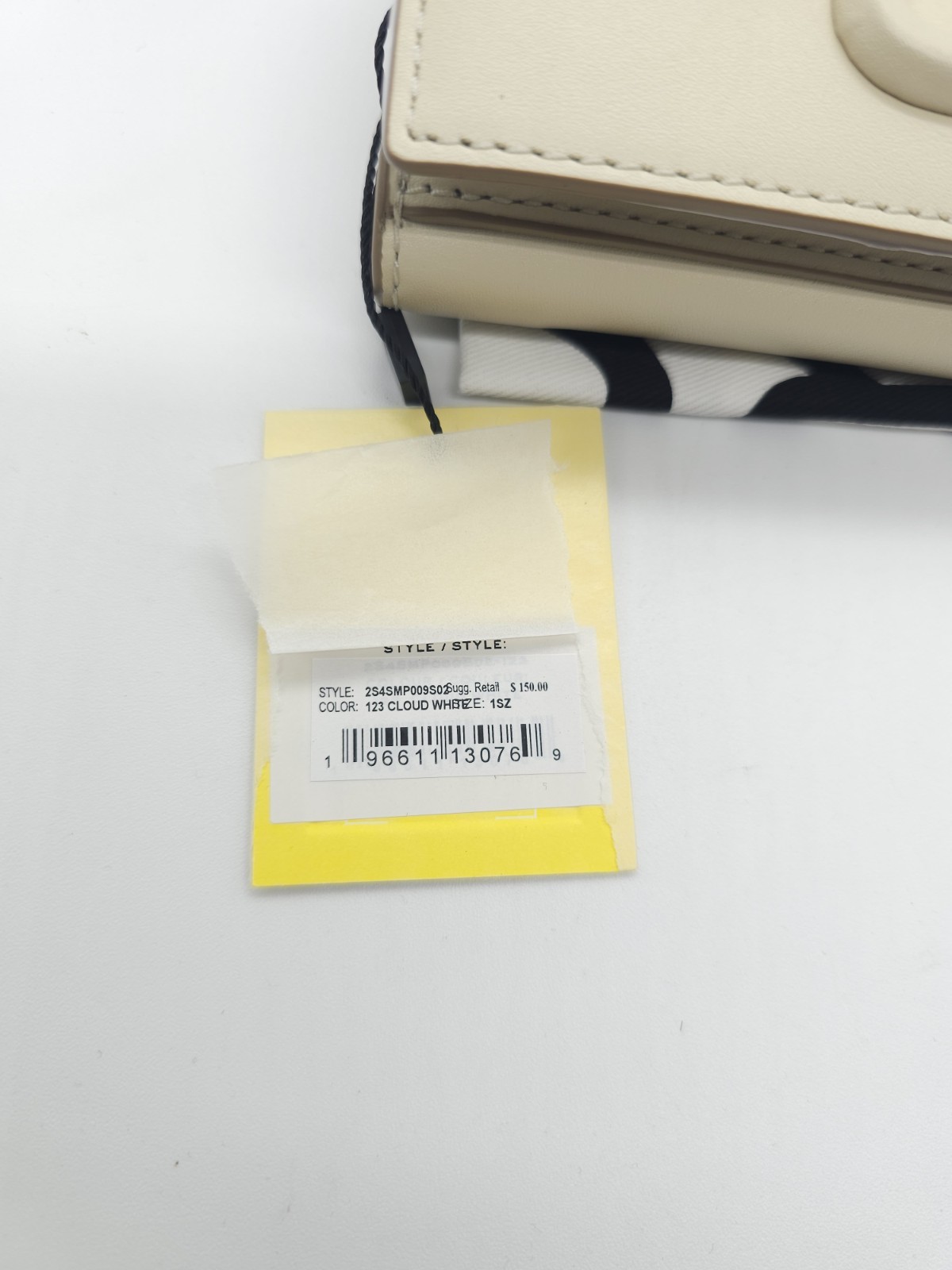 Marc Jacobs J Marc Trifold Leather Wallet Cloud White New