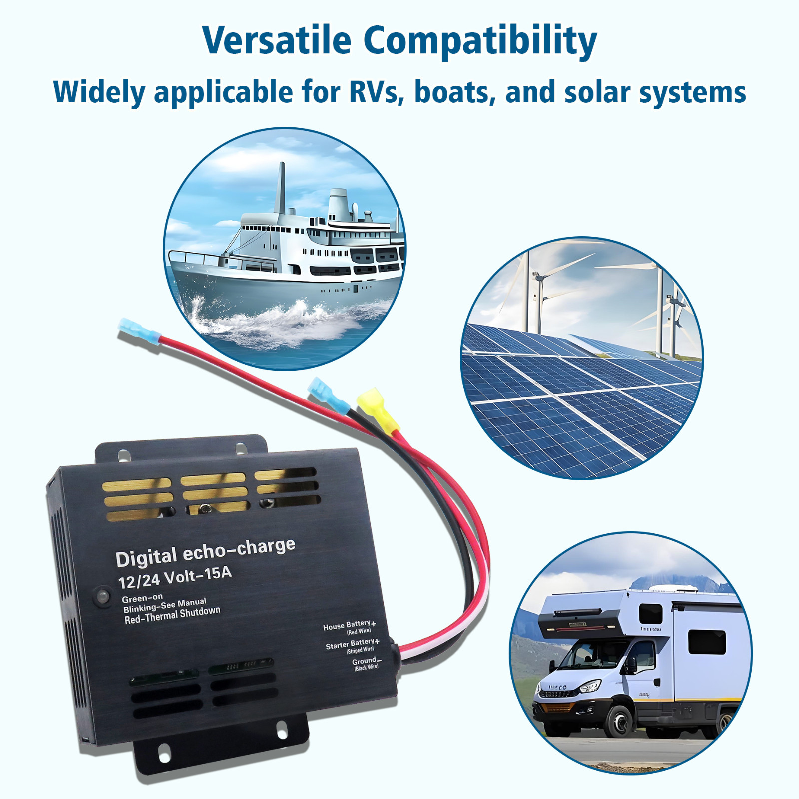 82-0123-01 Auxiliary Battery Charger，Be Suitable for Xantrex 82-0123-01 Echo