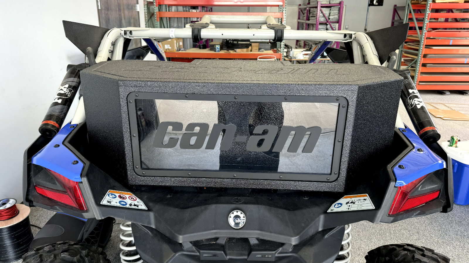 Can-am Maverick X3 17-23 Tail Gate Subwoofer Enclosure Box 17-23 2x10" Woofers