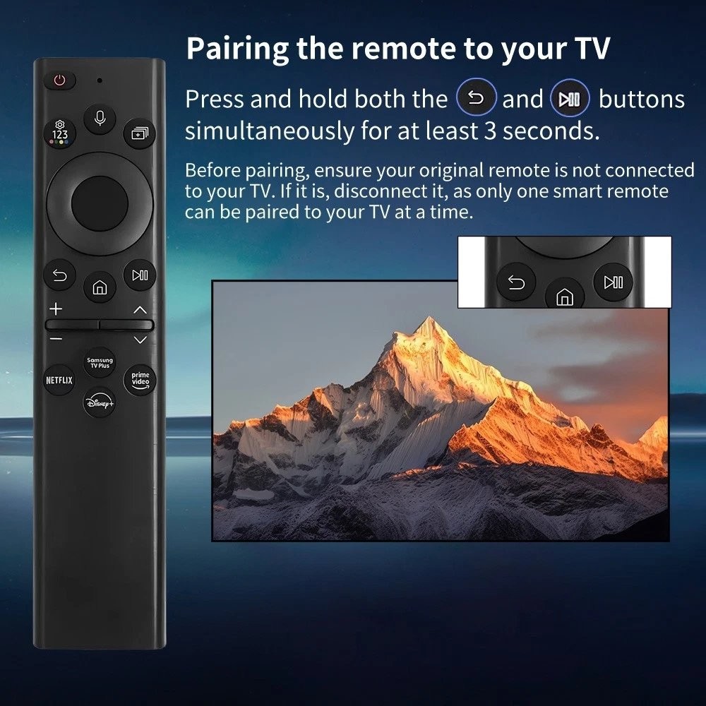 NEW BN59-01385A Voice Remote Control for Samsung Smart TV Netflix & Prime butto