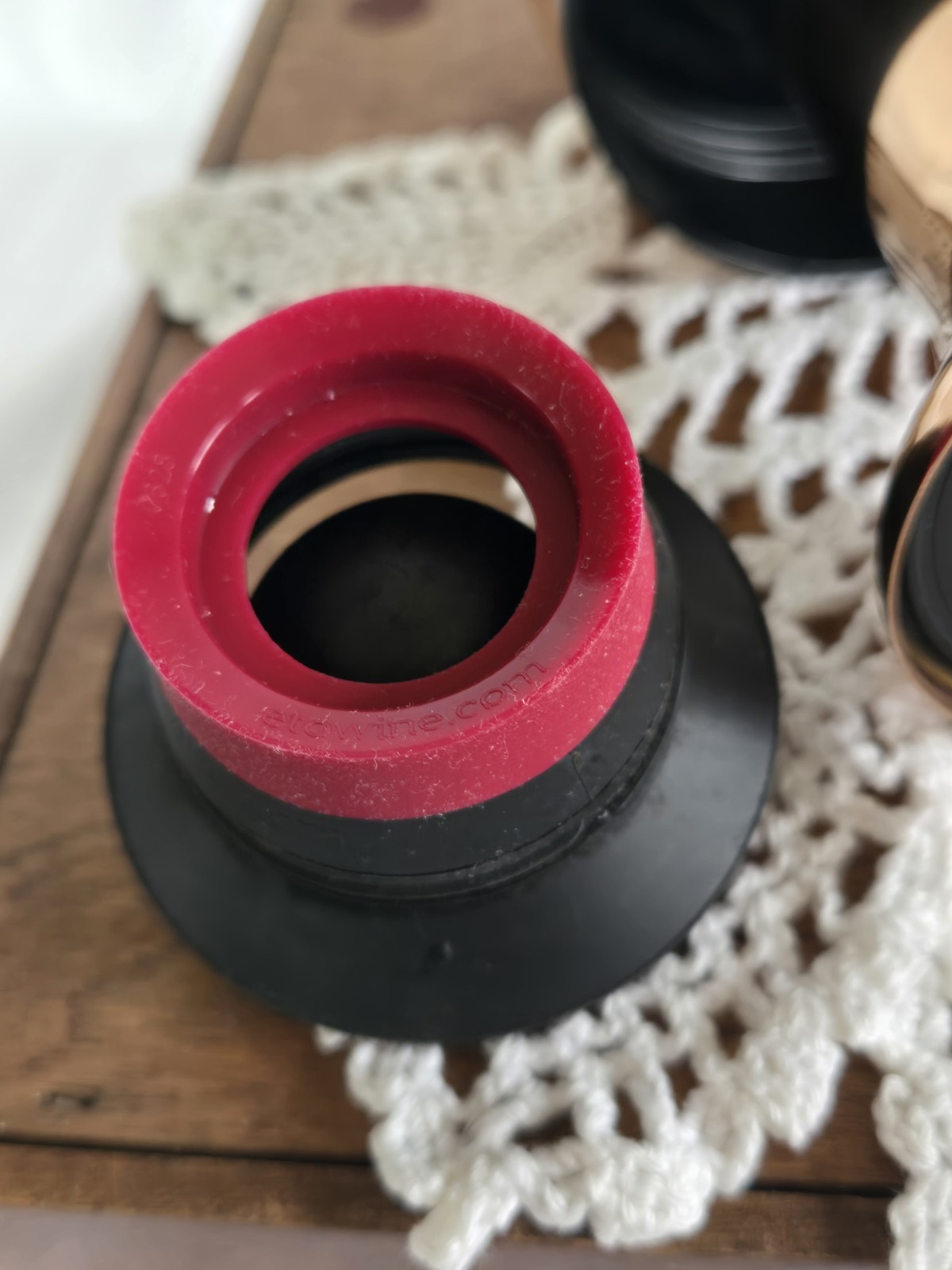 ETO Wine Decanter Copper Mirror Finish 13.8 Inches Tall Airtight