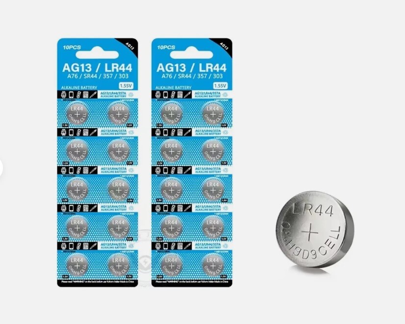 10-50Pcs AG13 LR44 A76 357 357A LR1154 SR1154 SR44 1.5V Button Battery Coin Cell