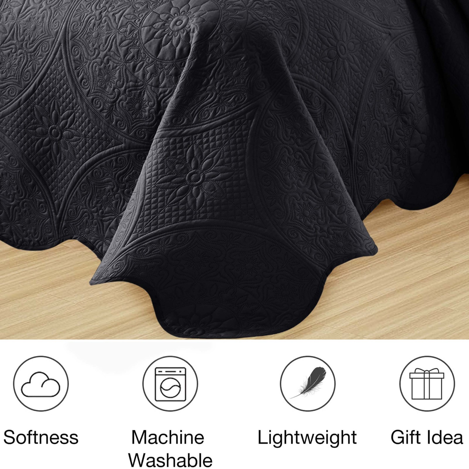 Quilt Coverlet Bedspread Bedding Set with Pillow Shams Full Queen King Bed Throw