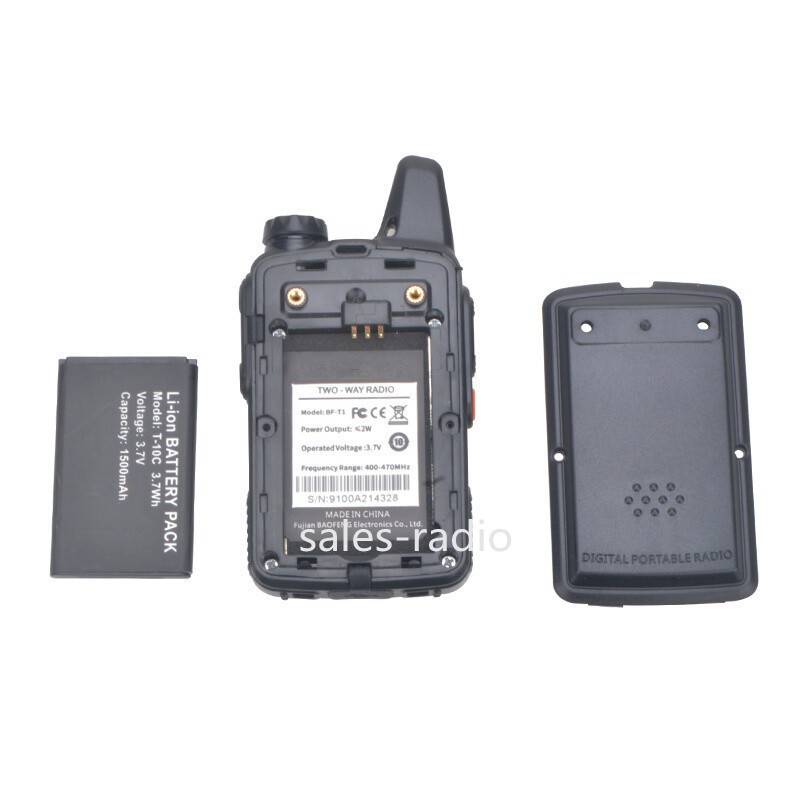 For Baofeng BF-T1 Mini Walkie Talkie 2W 400-470MHz Two-way Radios Transceiver