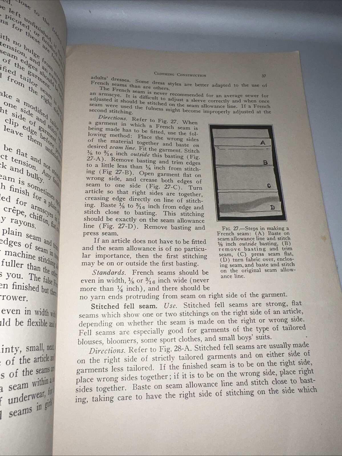 Clothing Construction Mary C. Whitlock 1933 Vintage Sewing Dressmaking Pattern